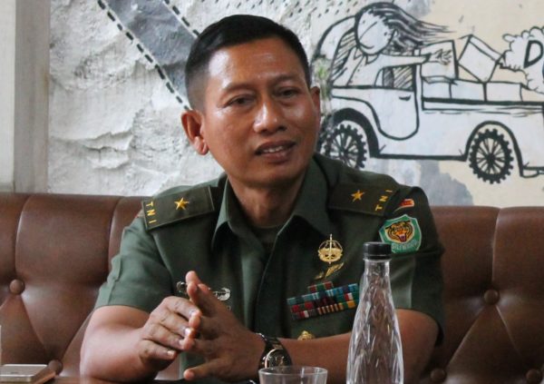 Kasdam III/Siliwangi Brigjen TNI Wuryanto, S.Sos., M.Si. saat konpers Citarum Bestrari di Kota Bandung, Selasa (31/5/16). Dalam program ini Kasdam jadi Dansatgas Citarum Bestari