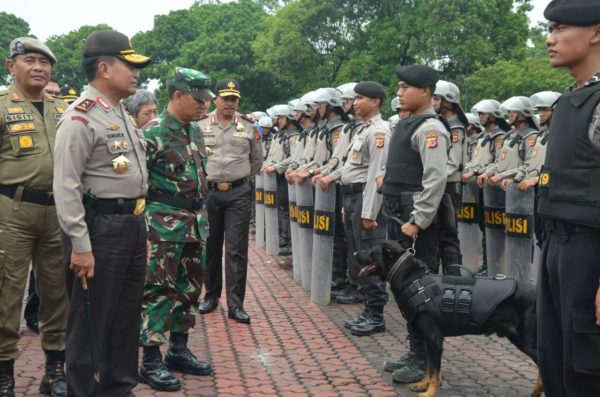 Apel Gabungan di Mapolda Jabar, Selasa (29/11).